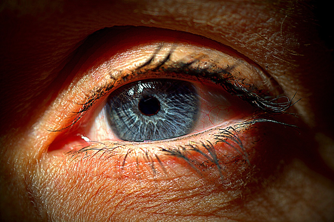 eye, blue, eyelashes